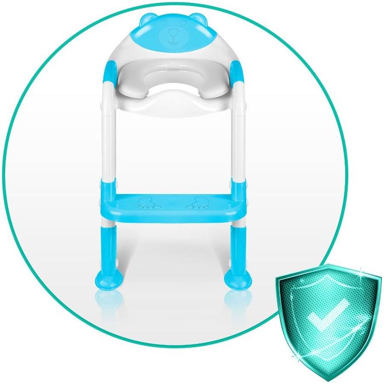 Ricokids, Miś, nakładka na sedes z drabinką, niebieska