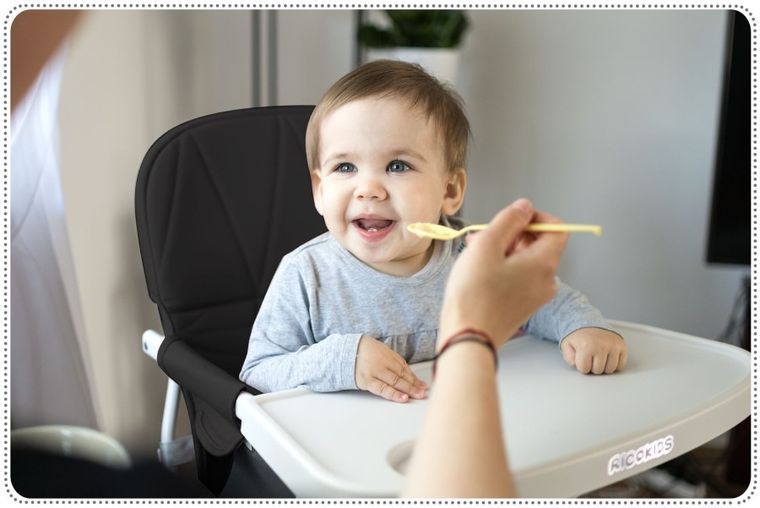 Ricokids, Nuco, krzesełko do karmienia, czarne