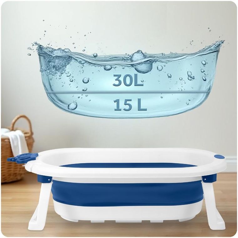 Ricokids, RK-286, wanienka składana z wkładką, biało-niebieska