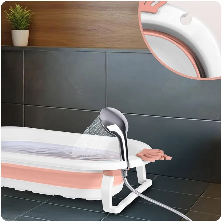 Ricokids, RK-286, wanienka składana z wkładką, biało-różowa