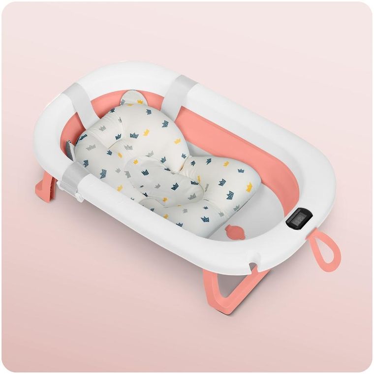 Ricokids, RK-287, wanienka składana z termometrem i wkładką, biało-różowa