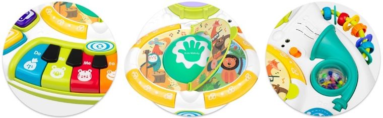 Ricokids, stolik edukacyjny, interaktywny z mikrofonem, Bluetooth