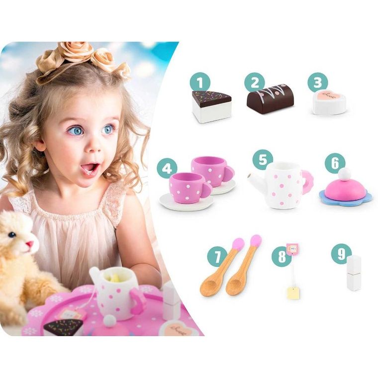 Ricokids, Zestaw do herbaty, zabawka drewniana
