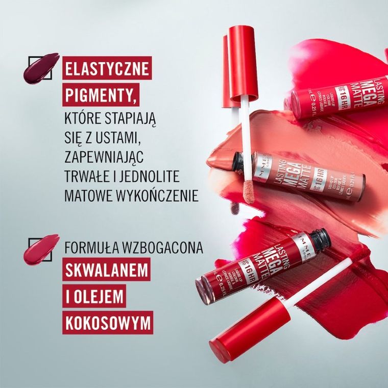 Rimmel, Lasting Mega Matte, długotrwała matowa pomadka w płynie do ust, nr 930, Ruby Passion, 7.4 ml
