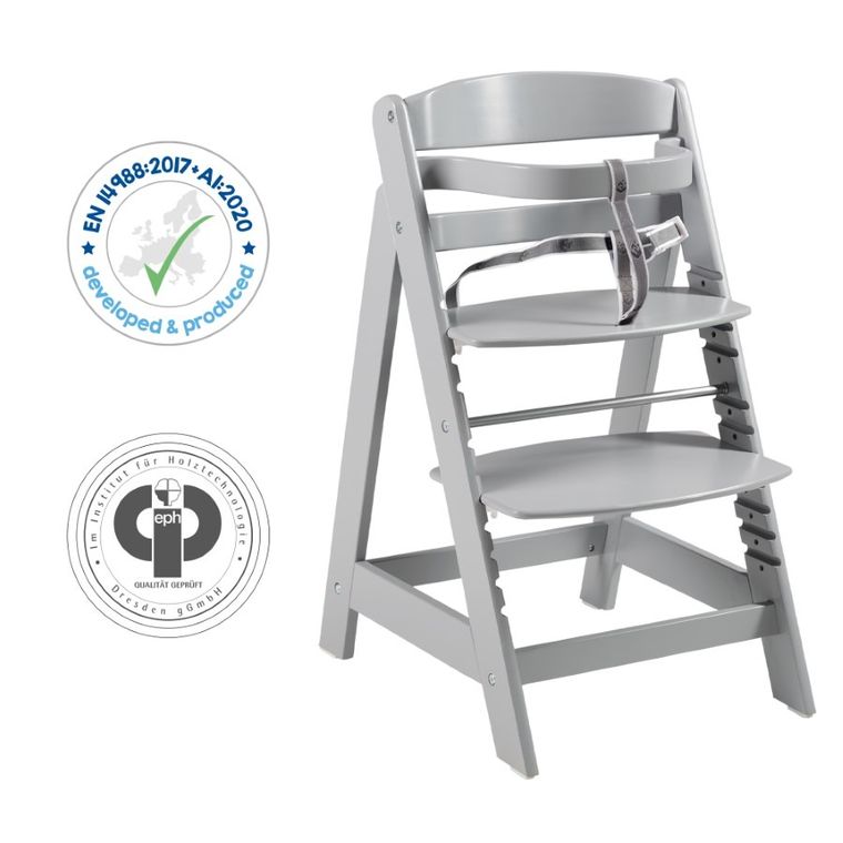 Roba, Sit Up Click, krzesełko do karmienia, szare