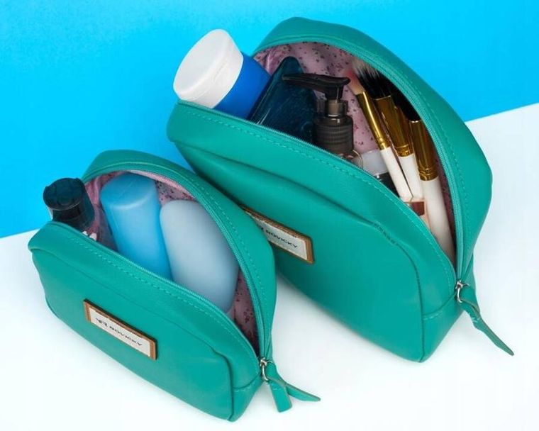 Rovicky, zestaw dwóch kosmetyczek damskich ze skóry ekologicznej