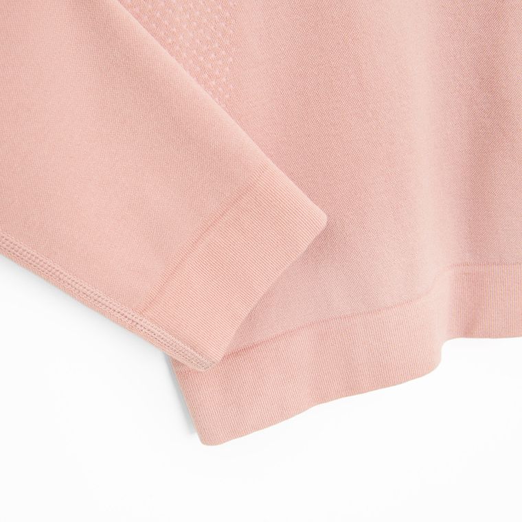 Różowa bluzka termoaktywna z domieszką wełny NOWEAR