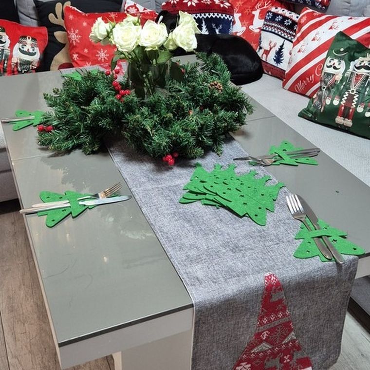 Ruhhy, etui na sztućce, choinki, 12 szt.