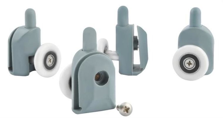 Ruhhy, kółko do kabiny prysznicowej, 8 szt