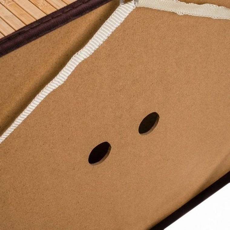 Ruhhy, kosz bambusowy na pranie, dwukomorowy