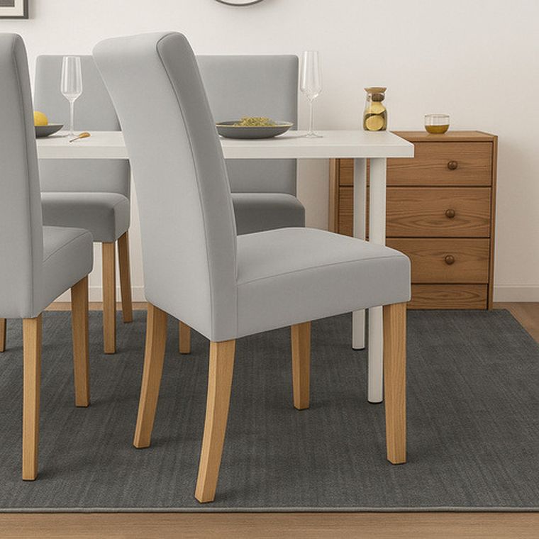 Ruhhy, pokrowce na krzesła, jasnoszare, 6 szt.