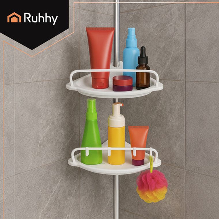 Ruhhy, półka prysznicowa, narożna, 26639