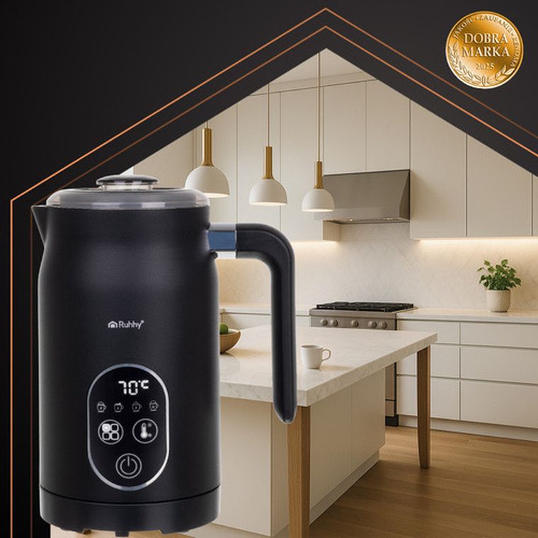 Ruhhy, spieniacz do mleka z wyświetlaczem, 500W