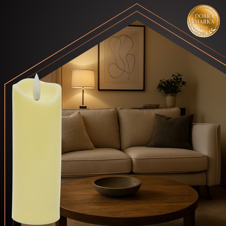 Ruhhy, świeczka, wkład LED, 17-5 cm, 1 szt.