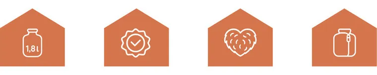 Ruhhy, termofor gumowy w pokrowcu, 1,8l