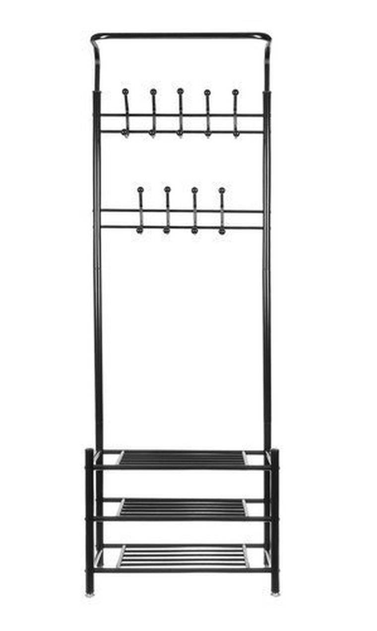 Ruhhy, wieszak na ubrania, stojak z półką na buty