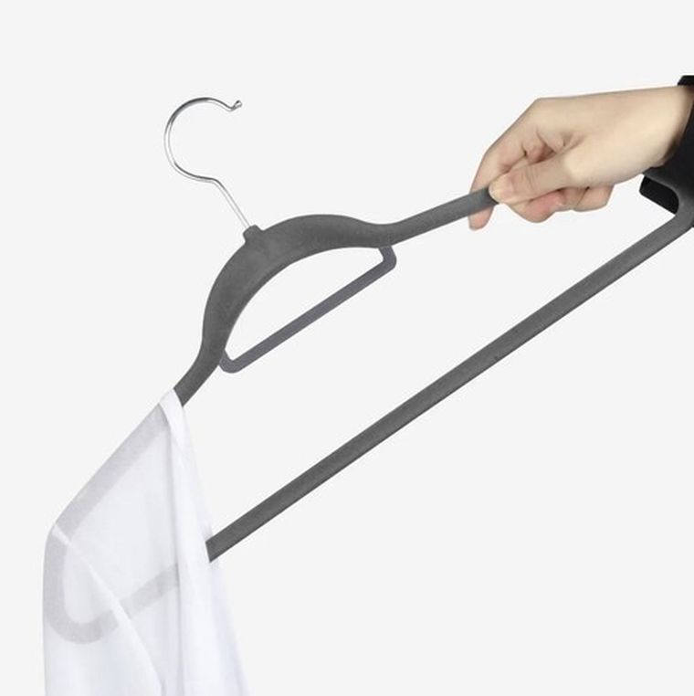 Ruhhy, wieszak na ubrania, szary, 20 szt.