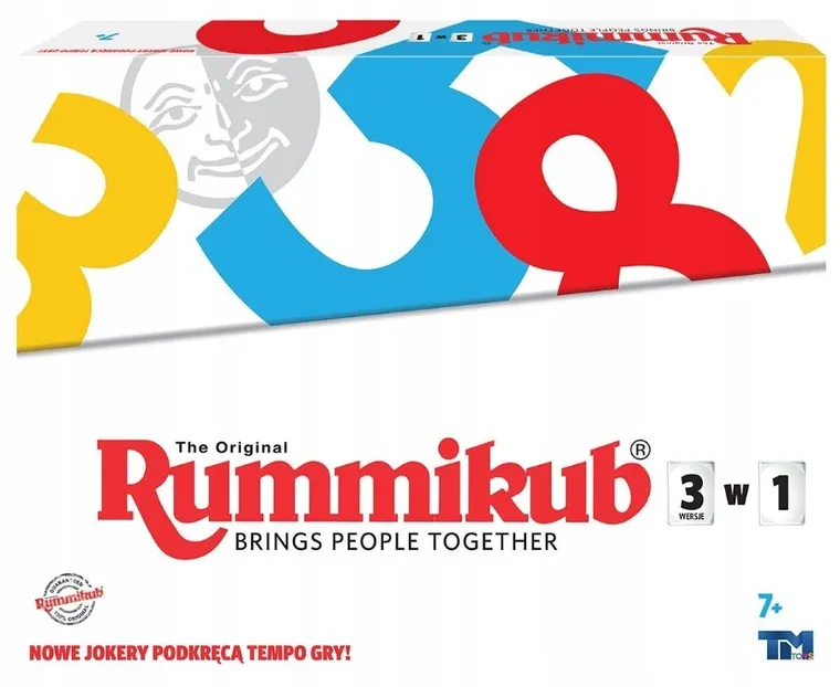 Rummikub 3w1, gra towarzyska