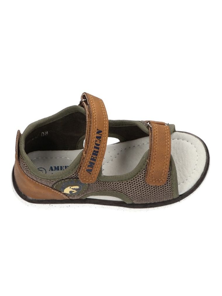 Sandały chłopięce, khaki, American Club