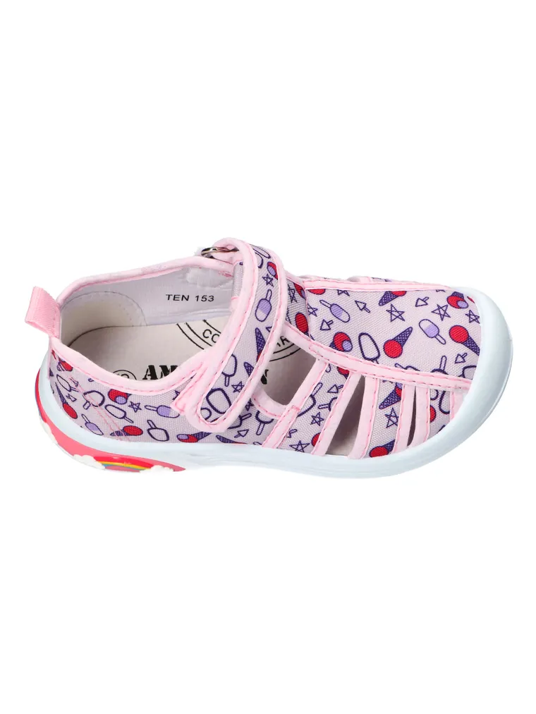 Sandały dziewczęce, różowe, American Club