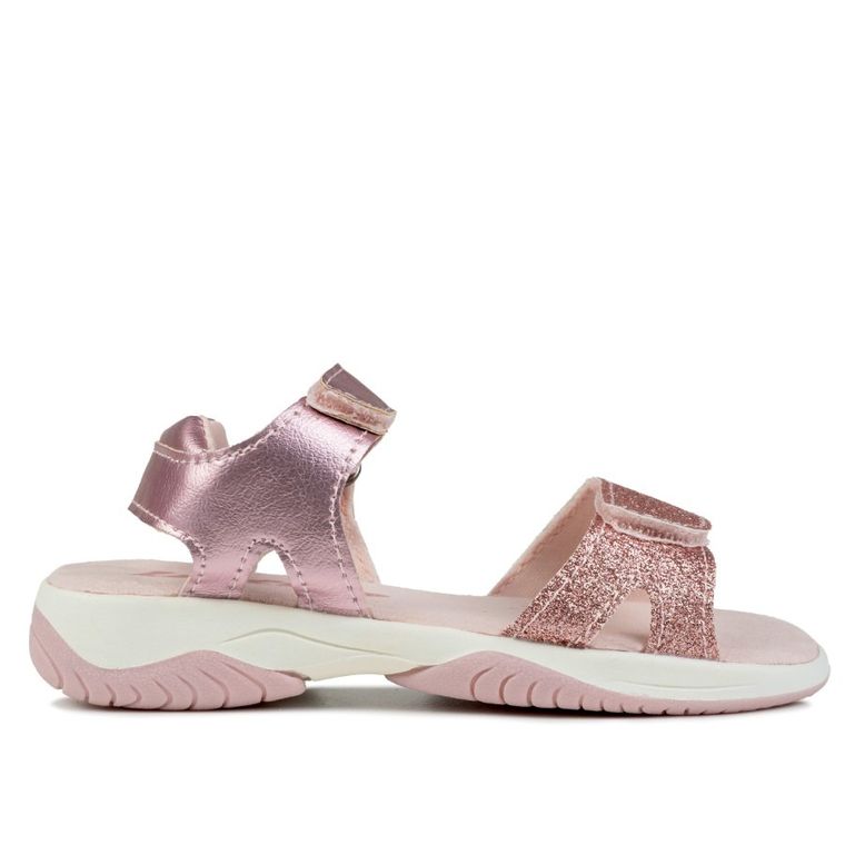 Sandały dziewczęce, różowe, Lotto Isaluba