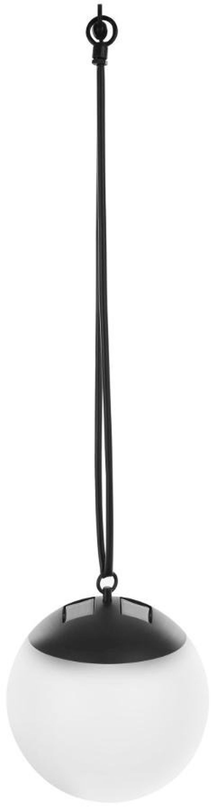 Saska Garden, lampa solarna plastikowa, kula wisząca, 20 cm