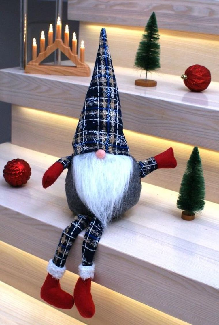 Saska Garden, skrzat dekoracyjny, krata granatowa, 30+20 cm