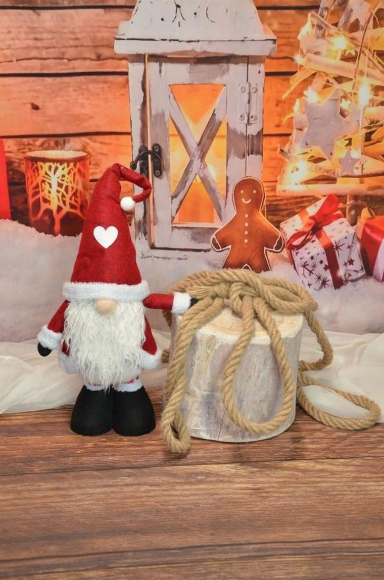 Saska Garden, skrzat, gnom świąteczny na teleskopach, 25-15-60-75 cm