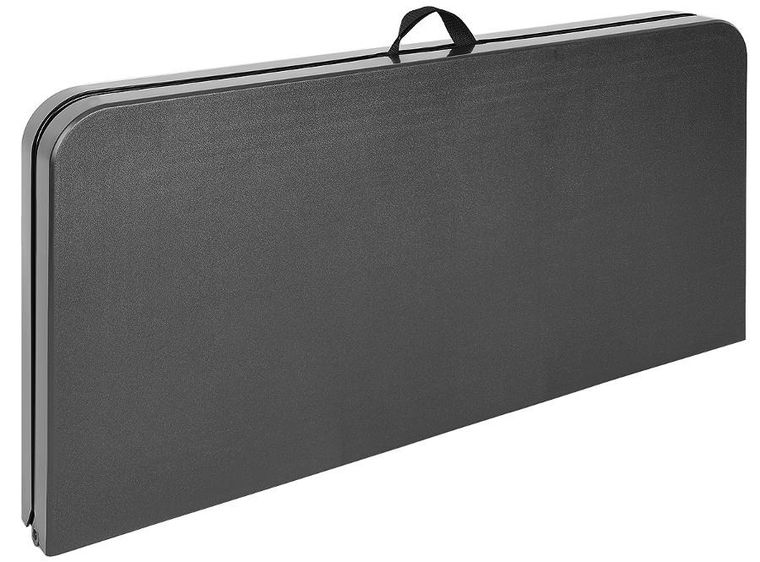 Saska Garden, zestaw cateringowy, turystyczny stół, składany, czarny, 86,5-86,5-71 cm