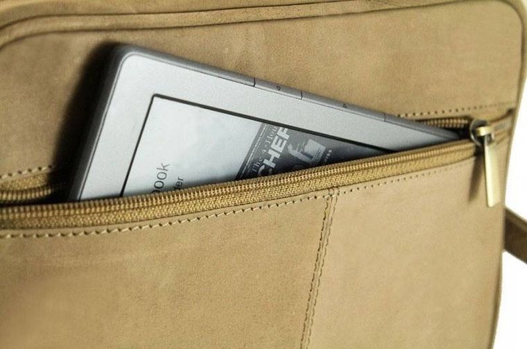 Saszetka do ręki, brązowa, skórzana, Always Wild