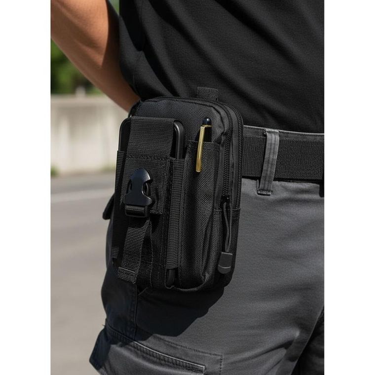 Saszetka na biodro, czarna, Rovicky