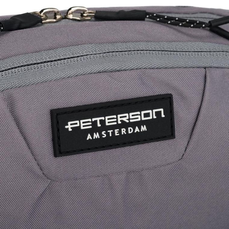 Saszetka na biodro, nerka, ciemnoszara, Peterson