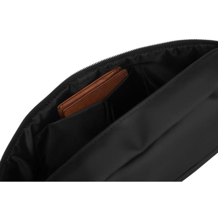 Saszetka na biodro, nerka, czarna, Peterson