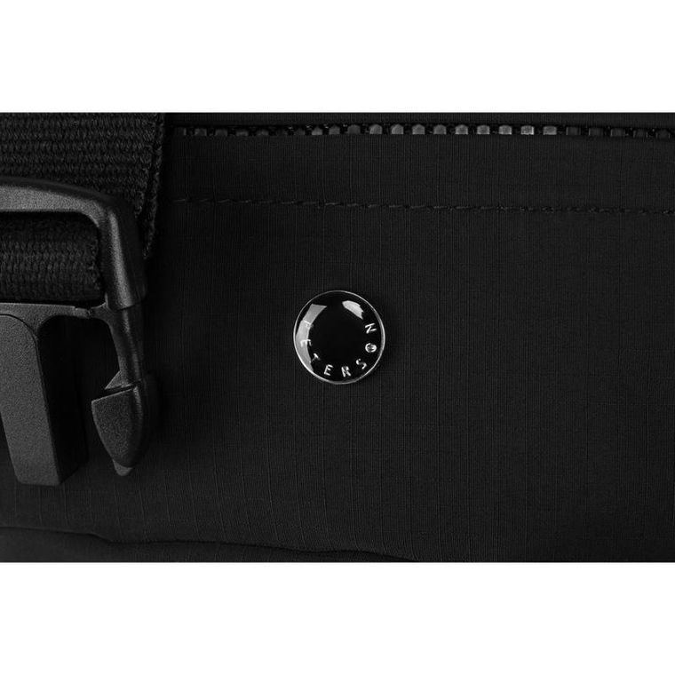 Saszetka na biodro, nerka, czarna, Peterson