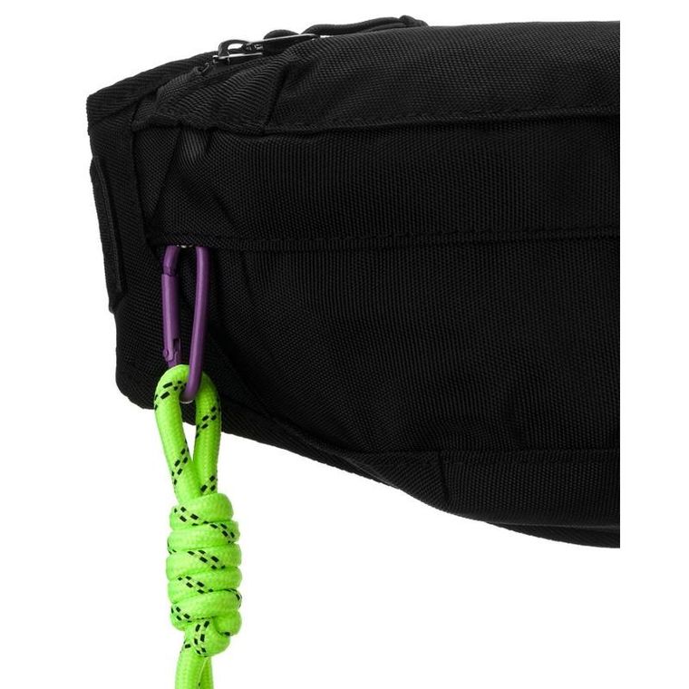 Saszetka na biodro, nerka, czarna, Peterson