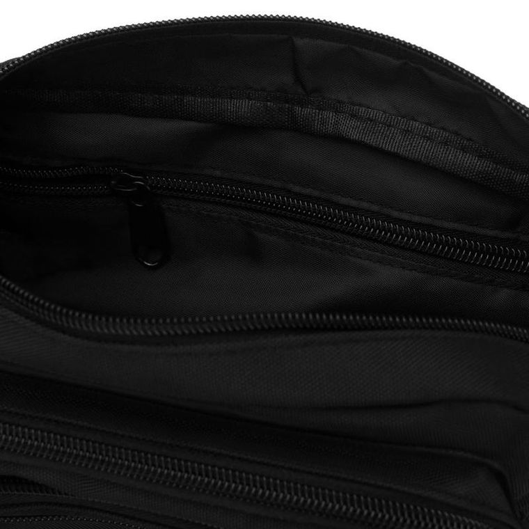 Saszetka na biodro, nerka, czarna, Peterson