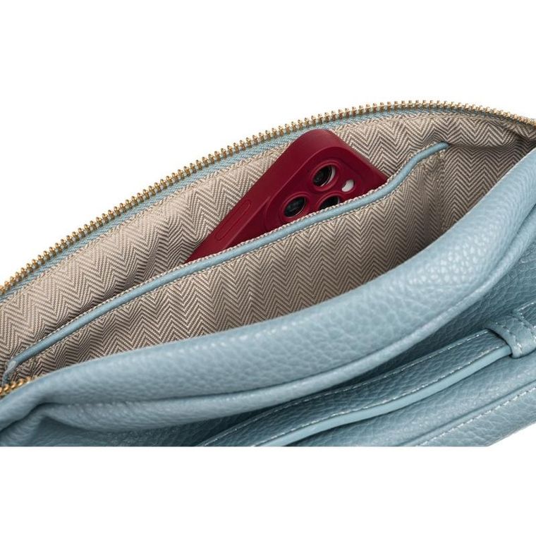 Saszetka na biodro, nerka, niebieska, Peterson