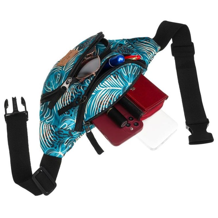 Saszetka na biodro, nerka, niebieska, Rovicky