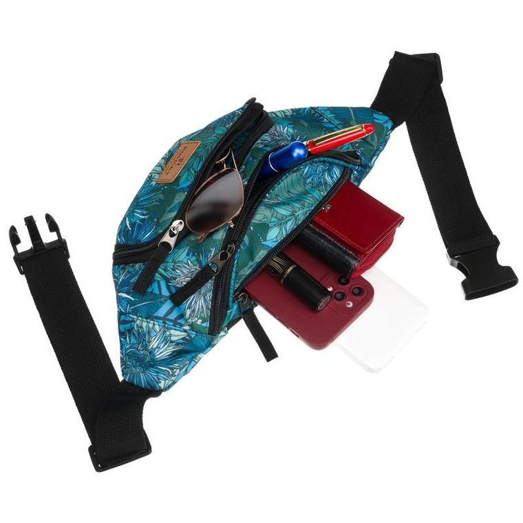 Saszetka na biodro, nerka, niebieska, Rovicky