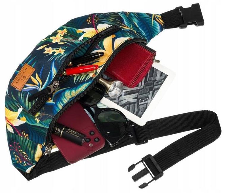 Saszetka na biodro, nerka, zielona, Rovicky