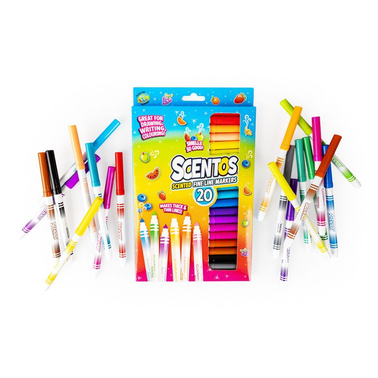 Scentos, pachnące flamastry, 20 kolorów