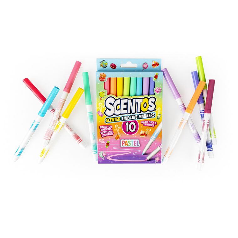 Scentos, pachnące flamastry, pastelowe, 10 kolorów
