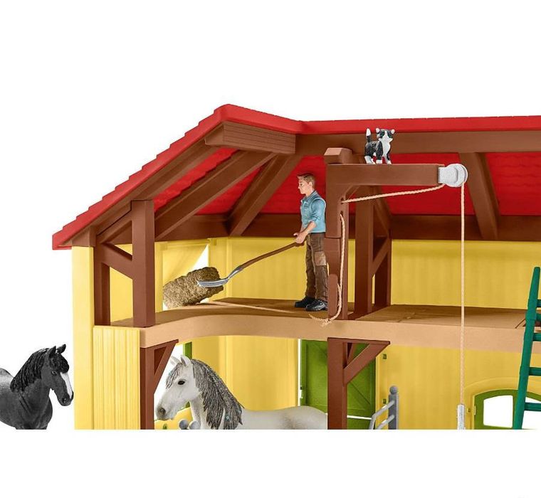 Schleich, Farm World, Końska stajnia, zestaw, 42485