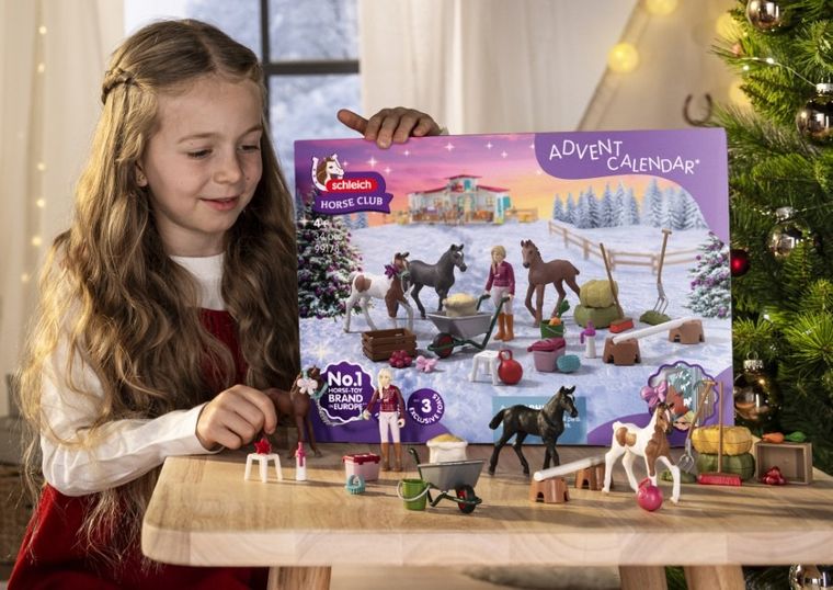 Schleich, Horse Club, Hodowla źrebaków na Boże Narodzenie, kalendarz adwentowy, 99178