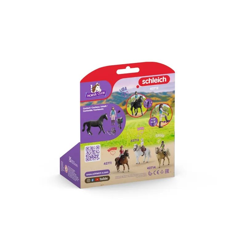 Schleich, Horse Club, Lisa i Storm, Wałach Hanowerski, zestaw, 42712