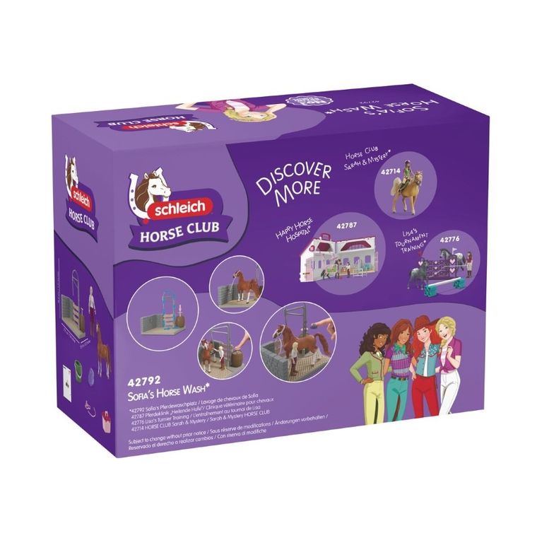 Schleich, Horse Club, Myjnia dla koni Sofii, zestaw, 42792
