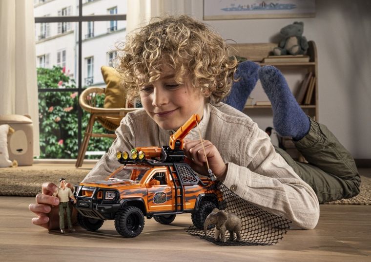 Schleich, Wild Life, Pojazd poszukiwaczy przygód w dżungli, zestaw, 42720