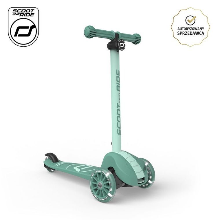 Scoot & Ride, Highwaykick 3S, hulajnoga z systemem sterowania 2w1, Forest