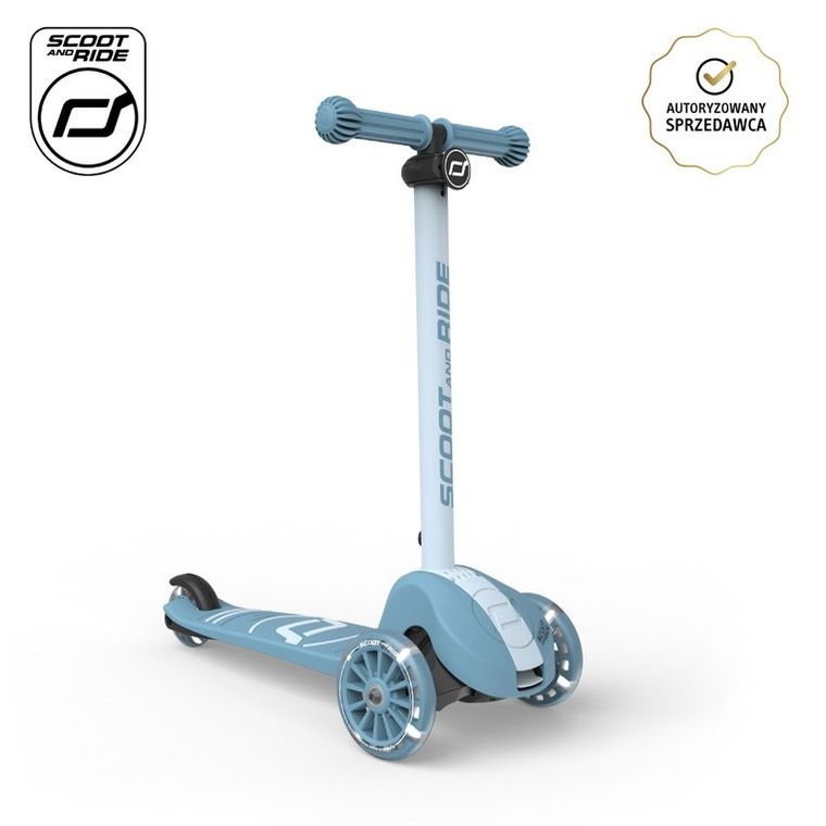 Scoot & Ride, Highwaykick 3S, hulajnoga z systemem sterowania 2w1, Steel