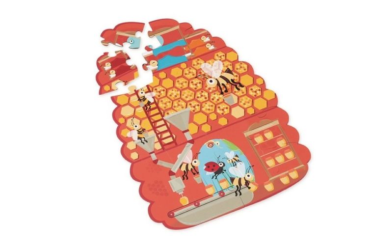 Scratch, Pszczoły i Ul, puzzle dwustronne XL, 2-20 elementów